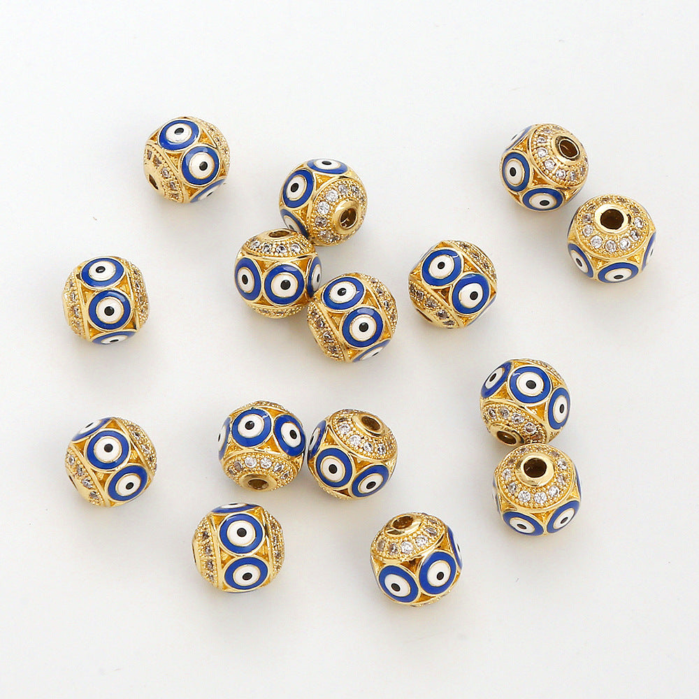 Wholesale Devil Eye Copper Beads